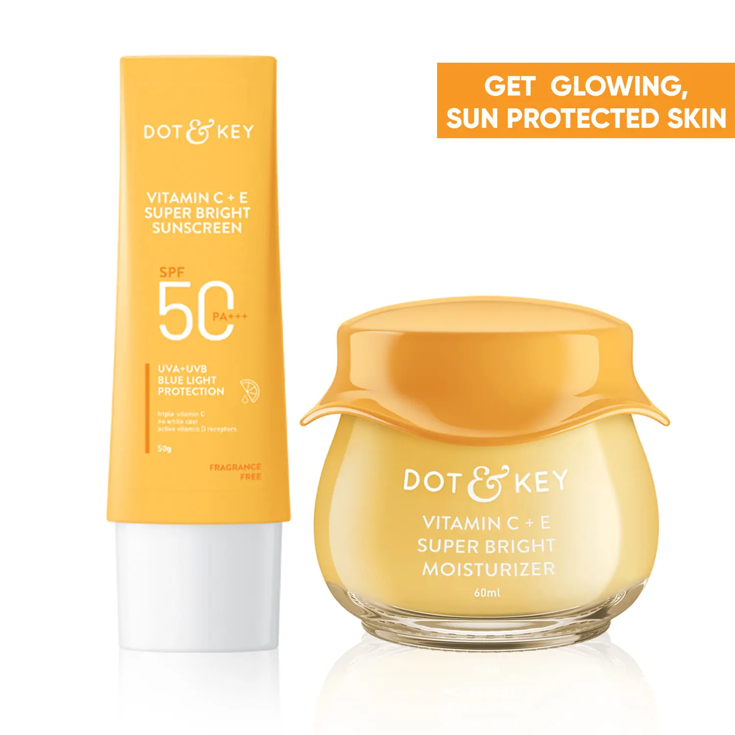 Dot & Key Bestselling Vitamin C Sun Protect Duo|Sunscreen,Moisturizer