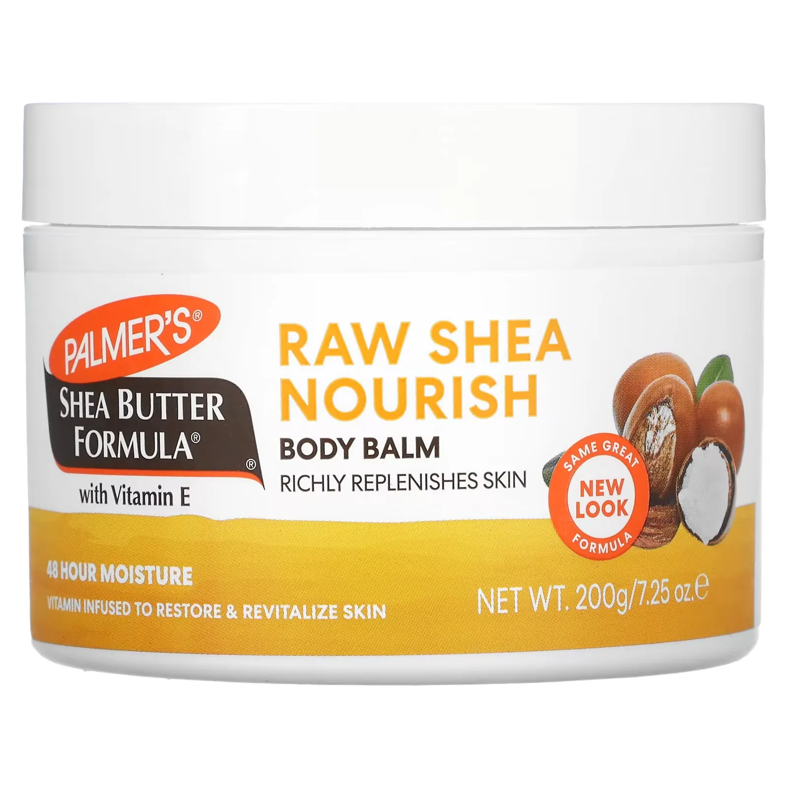 Shea Butter Formula, Raw Shea Nourish, Body Balm with Vitamin E, 7.25 oz (200 g)