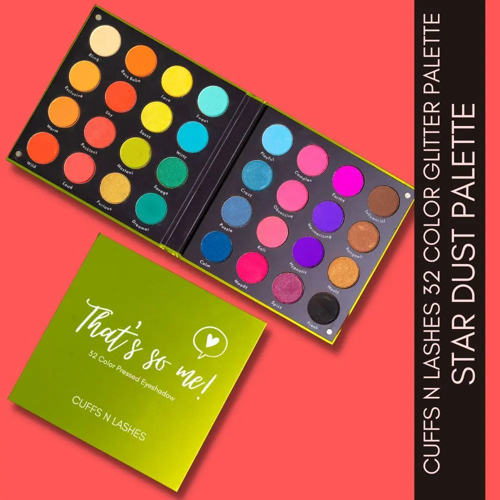 Cuffs N Lashes, That's So Me! 32 Color Eyeshadow Palette, Multi-color 13