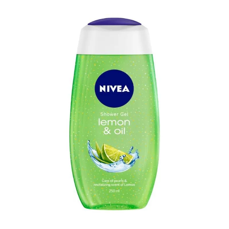 NIVEA Body Wash, Lemon & Oil Shower Gel, Pampering Care with Refreshing Scent of Lemon