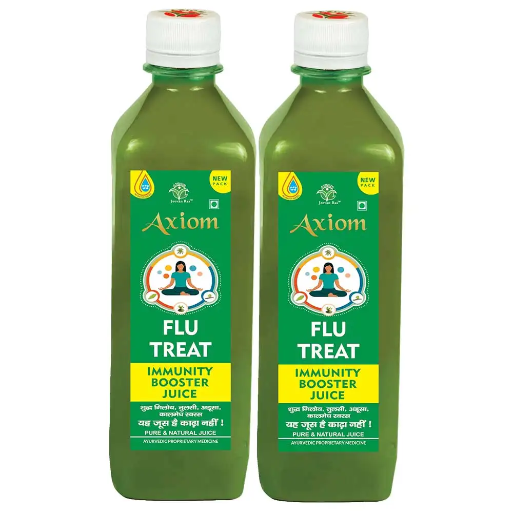 Jeevan Ras Flu Treat Juice,  Unflavoured Pack of 2  0.5 L