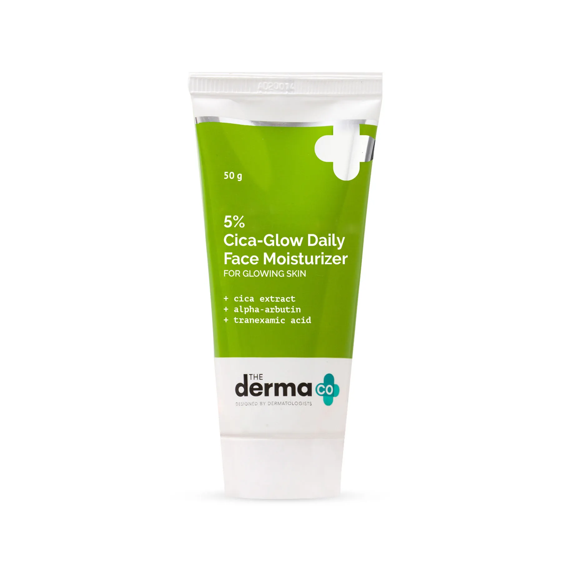 The Derma Co. 5% Cica-glow Face Moisturizer With Alpha Arbutin & Tranexamic Acid For Glowing Skin