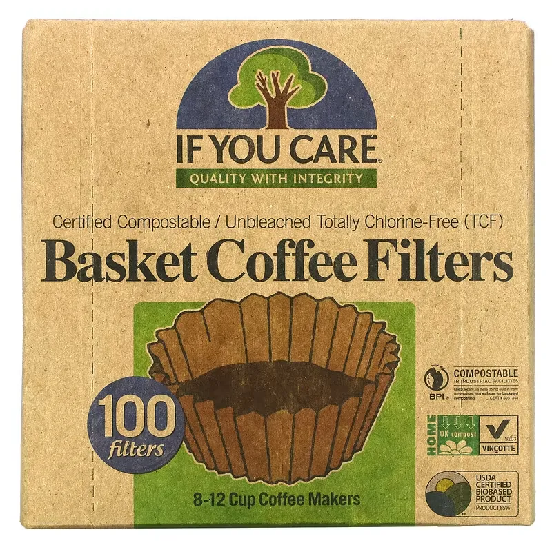 Basket Coffee Filters, 100 Filters