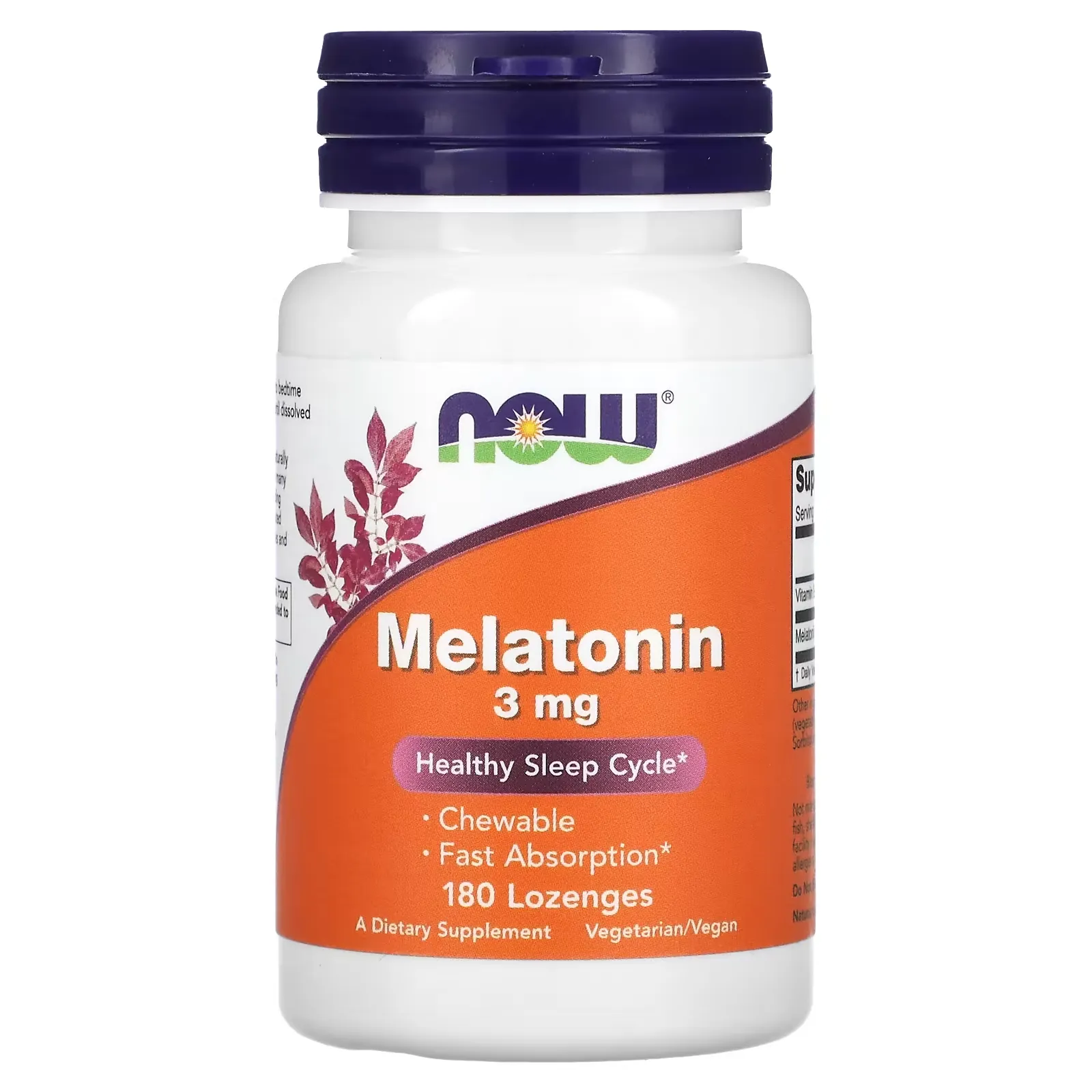 Melatonin, 3 mg, 180 Lozenges