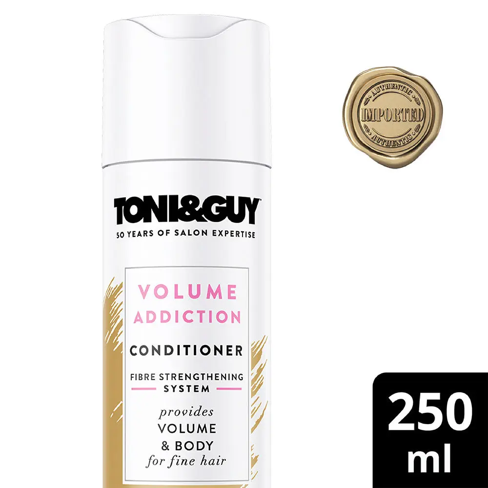 Toni & Guy Volume Addiction Hair Conditioner to Give Volume & Body to Fine & Flat Hair, 250ml