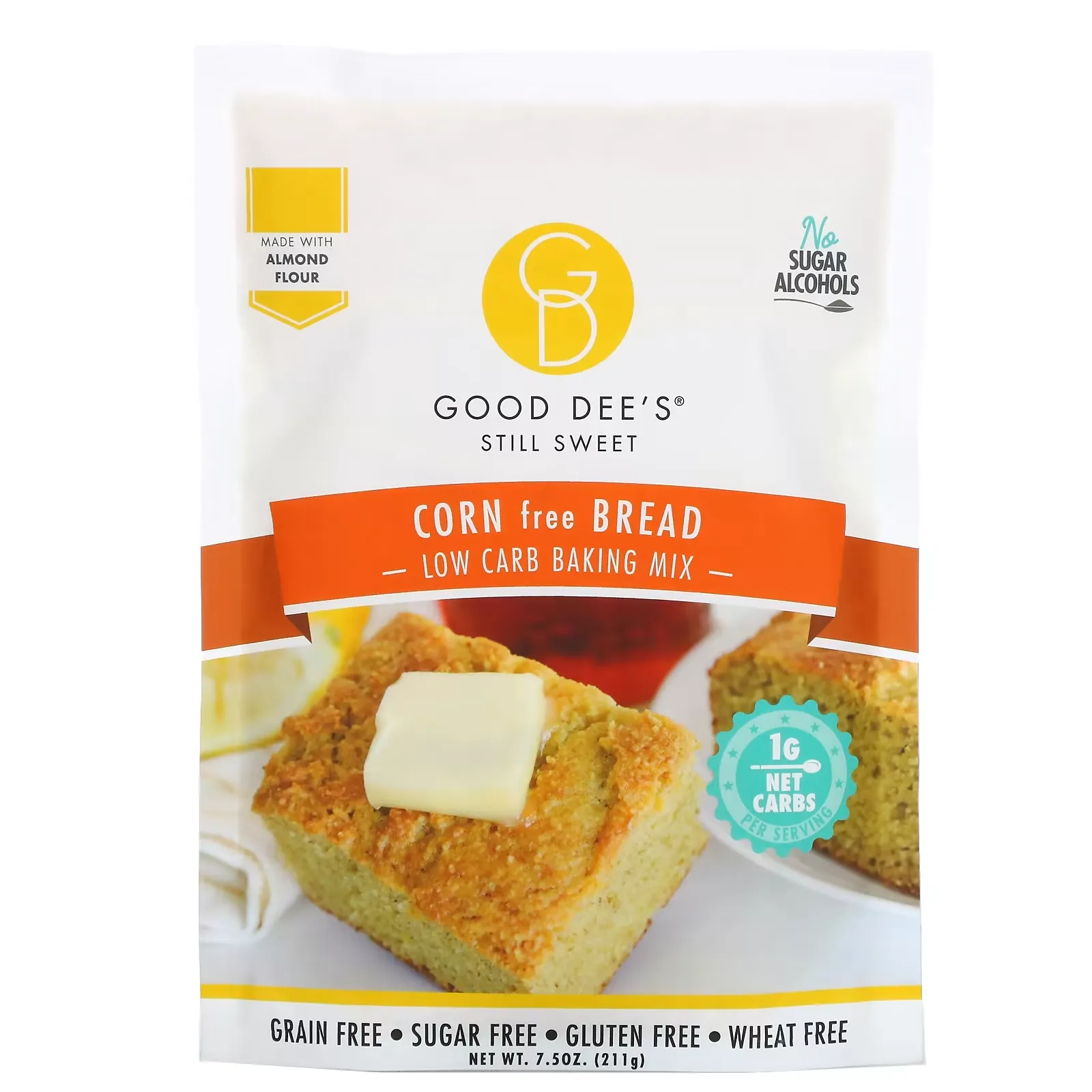 Low Carb Baking Mix, Corn Free Bread, 7.5 oz (211 g)