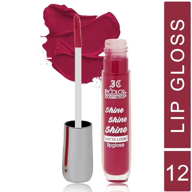 Incolor Shine Shine Shine Matte Lip Gloss - 12