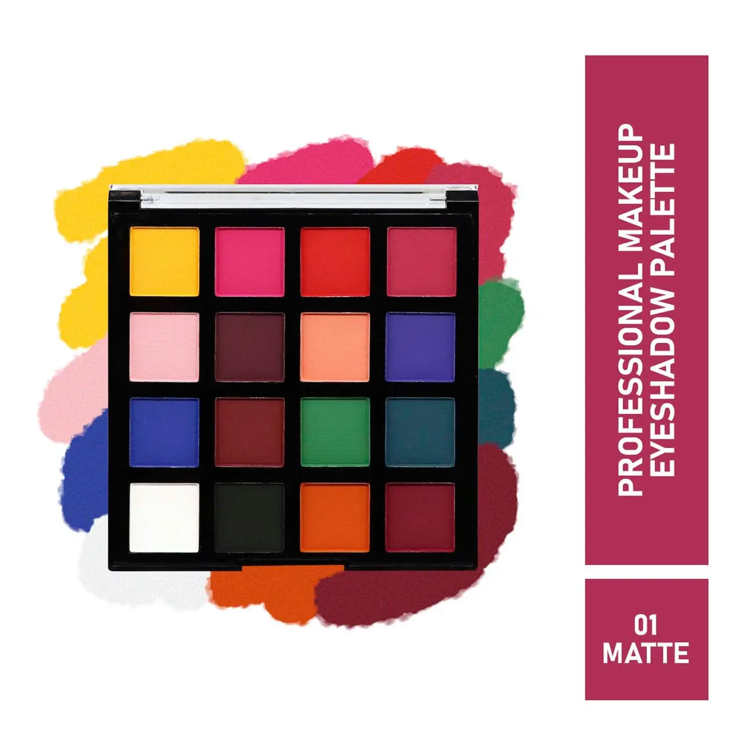 Half N Half Professional Makeup kit, 16 Colours Eyeshadow Matte Multicolour Palette 01 (18g)