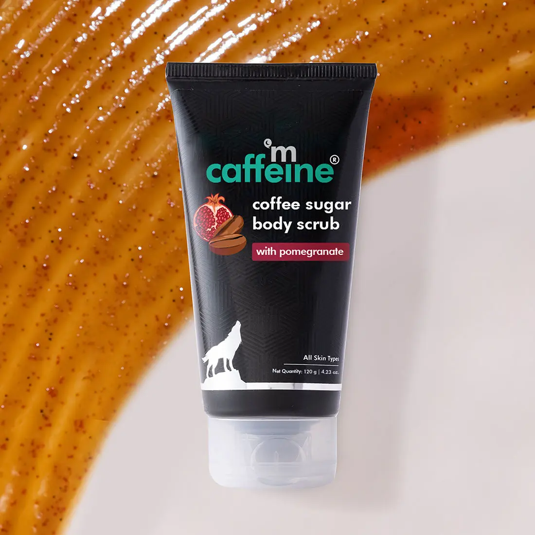 mCaffeine Coffee Sugar body scrub with Pomogrante 120 gm