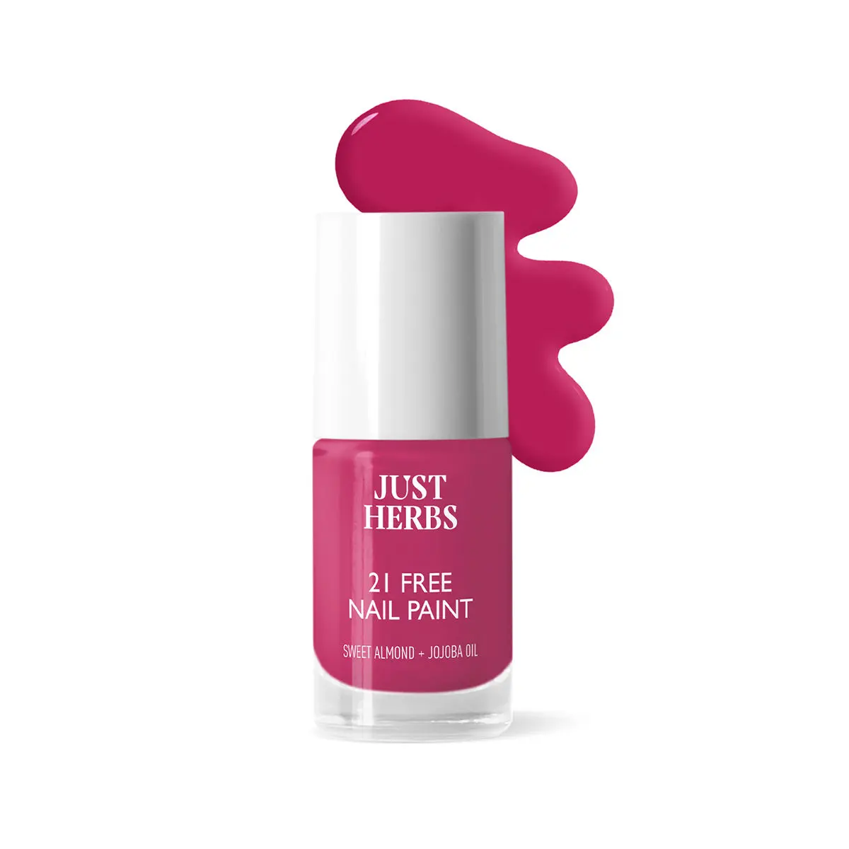 Just Herbs Nail Polish 21 Chemical Free Formula Quick Dry, Glossy, Blossom Pink -6ml