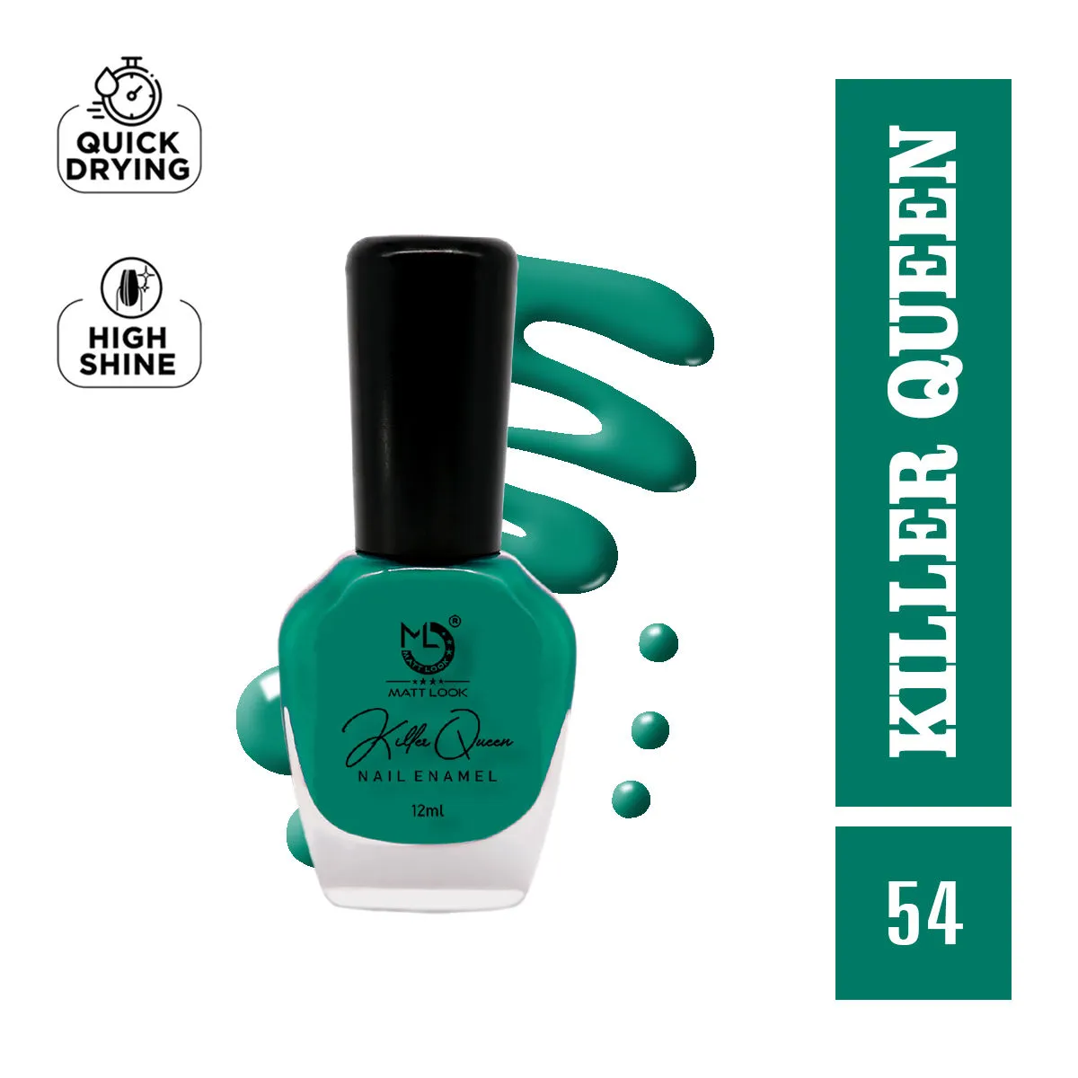 Matt look Killer Queen Nail Enamel - Shade-54