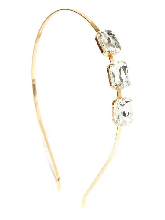 Toniq Gold-Toned Stone-Studded Hairband