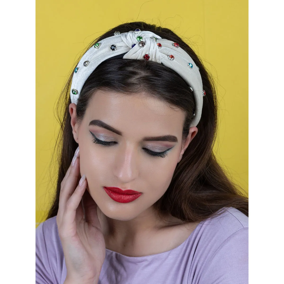 Odette Canary Velvety Hair Band