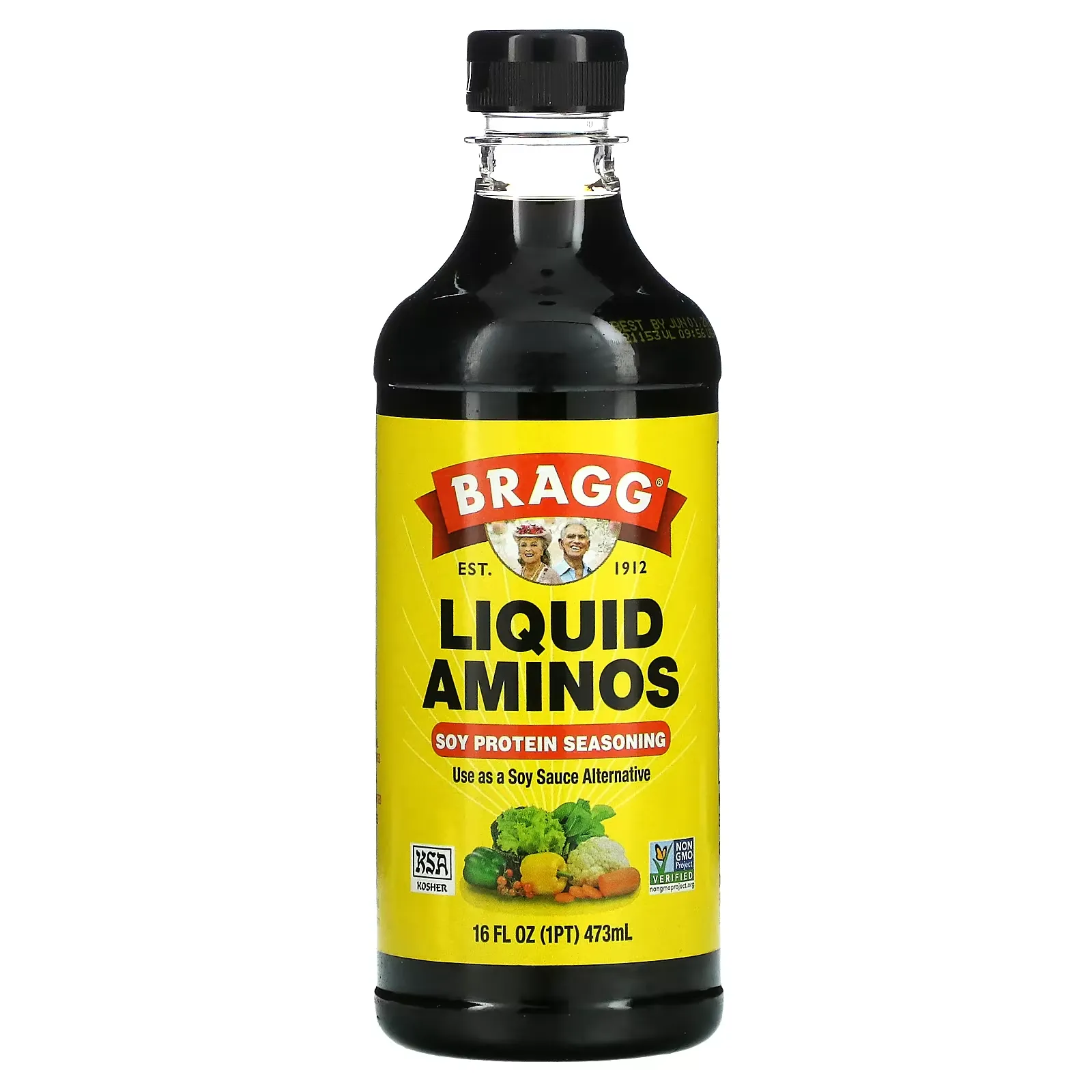 Liquid Aminos, Soy Protein Seasoning, 16 fl oz (473 ml)