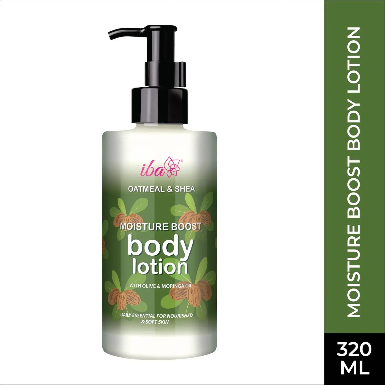 Iba Oatmeal & Shea Moisture Boost Body Lotion l Deep Moisturization for Winters | Normal to Dry Skin | 100% Vegan