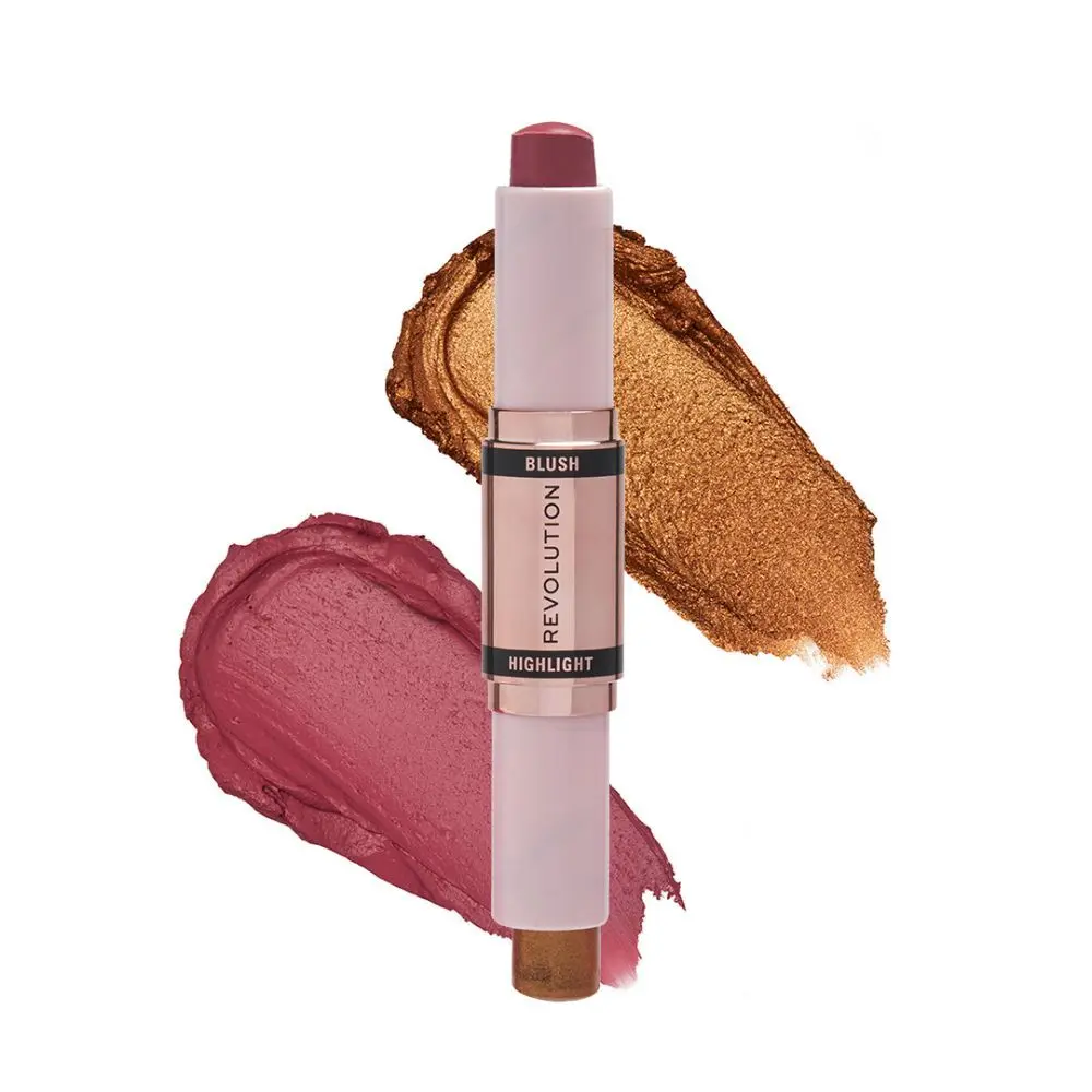 Makeup Revolution Blush & Highlight Stick Flushing Pink (8.6 g)