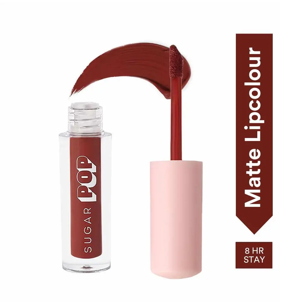 SUGAR POP MatteA  Lipcolour - 05 Mahogany (Chocolate Brown) a€“ 1.6 ml -  BrownA  Lipstick for Women Smudge Proof