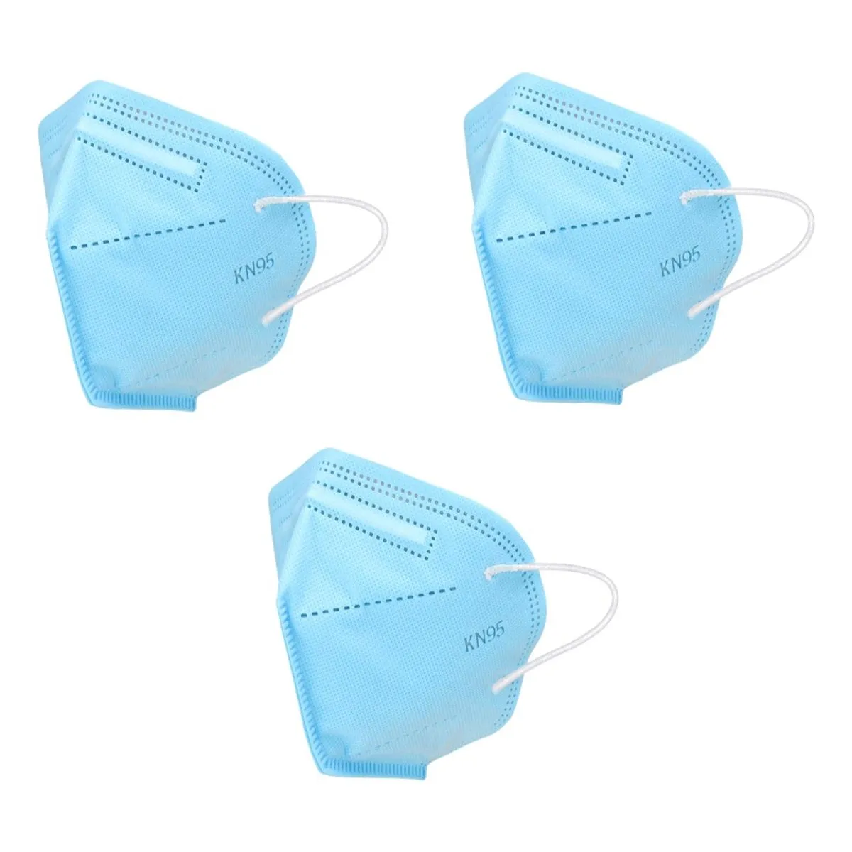 Fabula Pack Of 3 Kn95/N95 Anti-Pollution Reusable 5-Layer Mask (Blue )