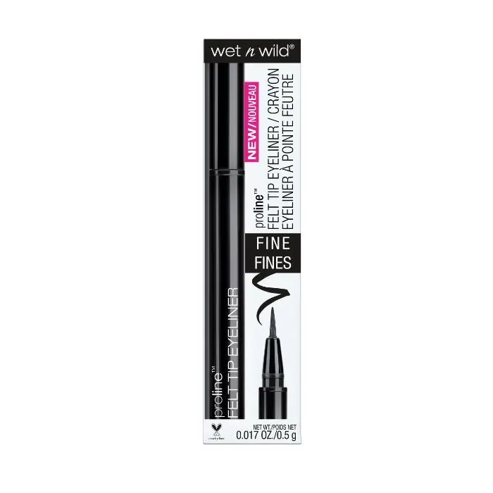 Wet n Wild PROLINE Felt Tip Eyeliner - Black (Black) (0.5 g)