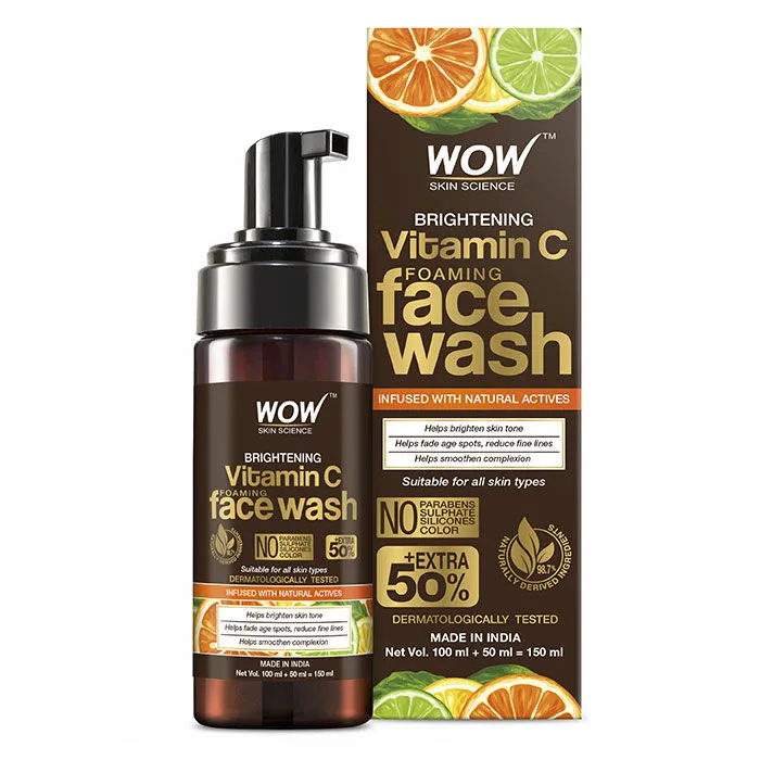 WOW Skin Science Brightening Vitamin C Foaming Face Wash