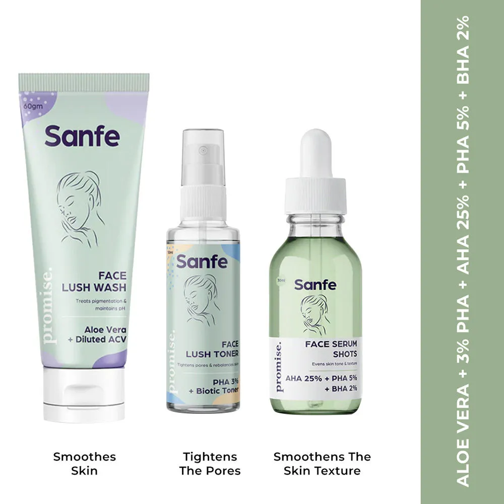 Sanfe No More Open Pores Kit - Face Wash, Toner & Serum