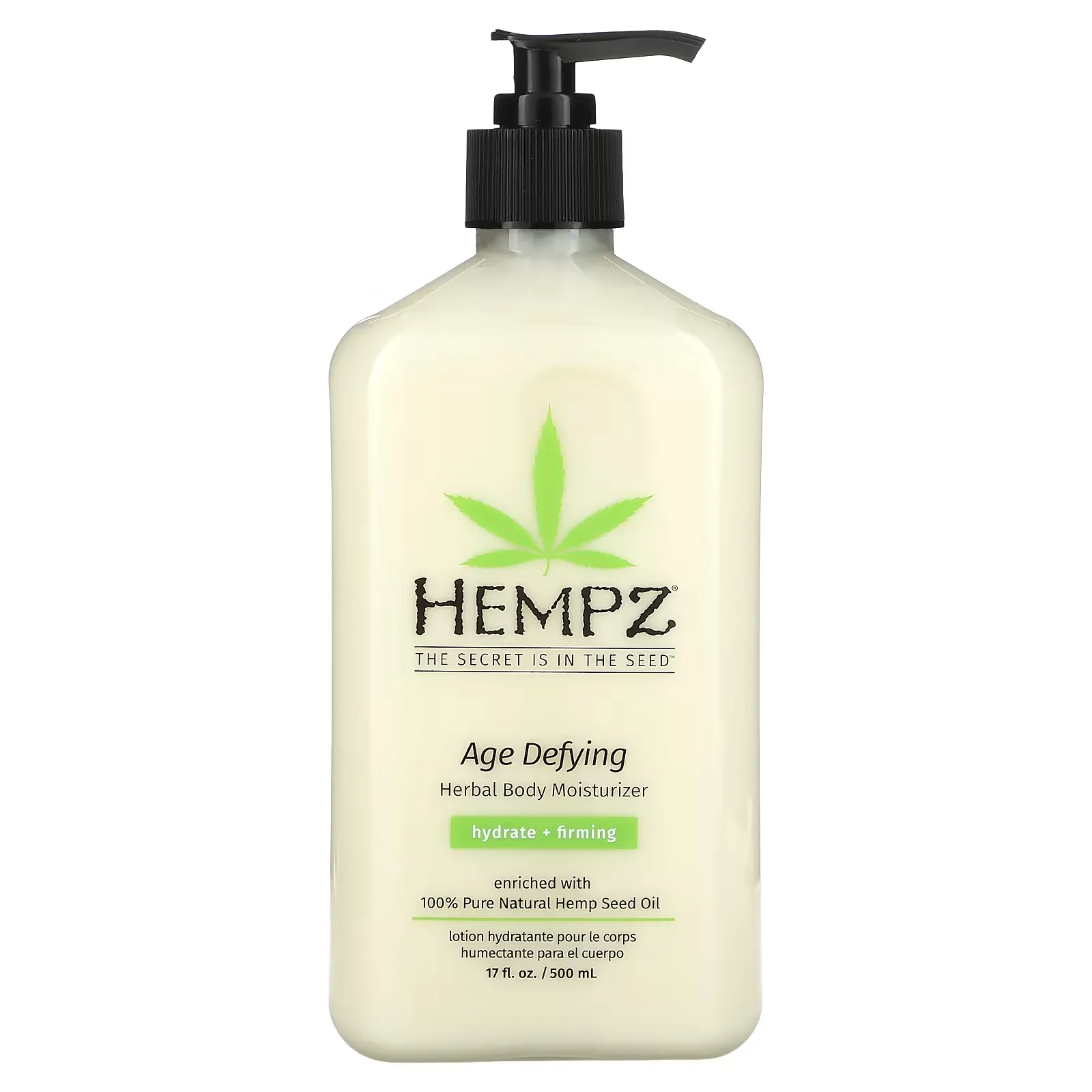 Age Defying Herbal Body Moisturizer, Hydrate + Firming, 17 fl oz (500 ml)