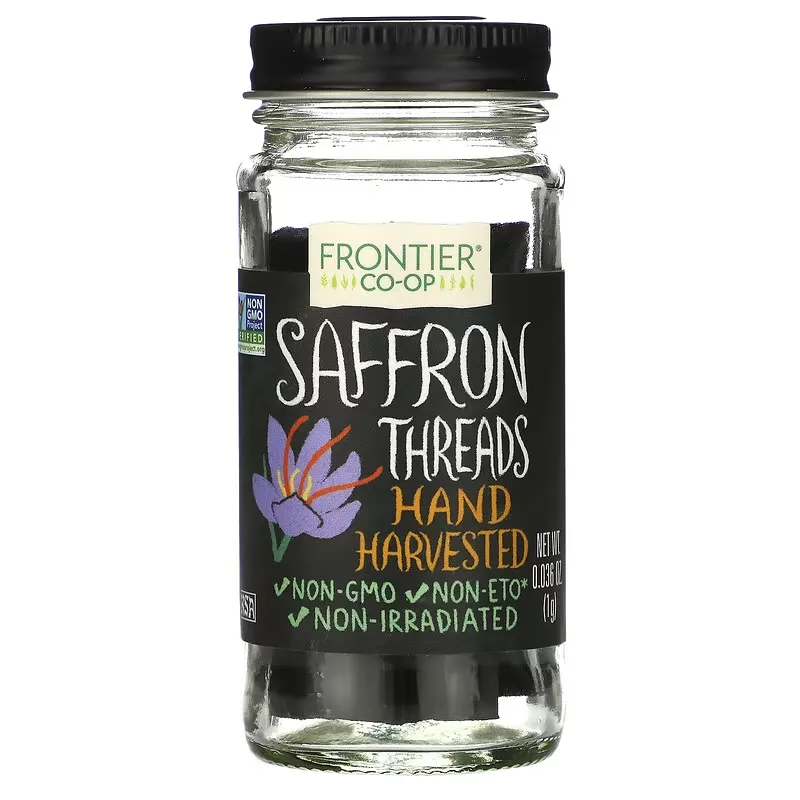 Saffron, Threads, Hand Harvested, 0.036 oz (1 g)