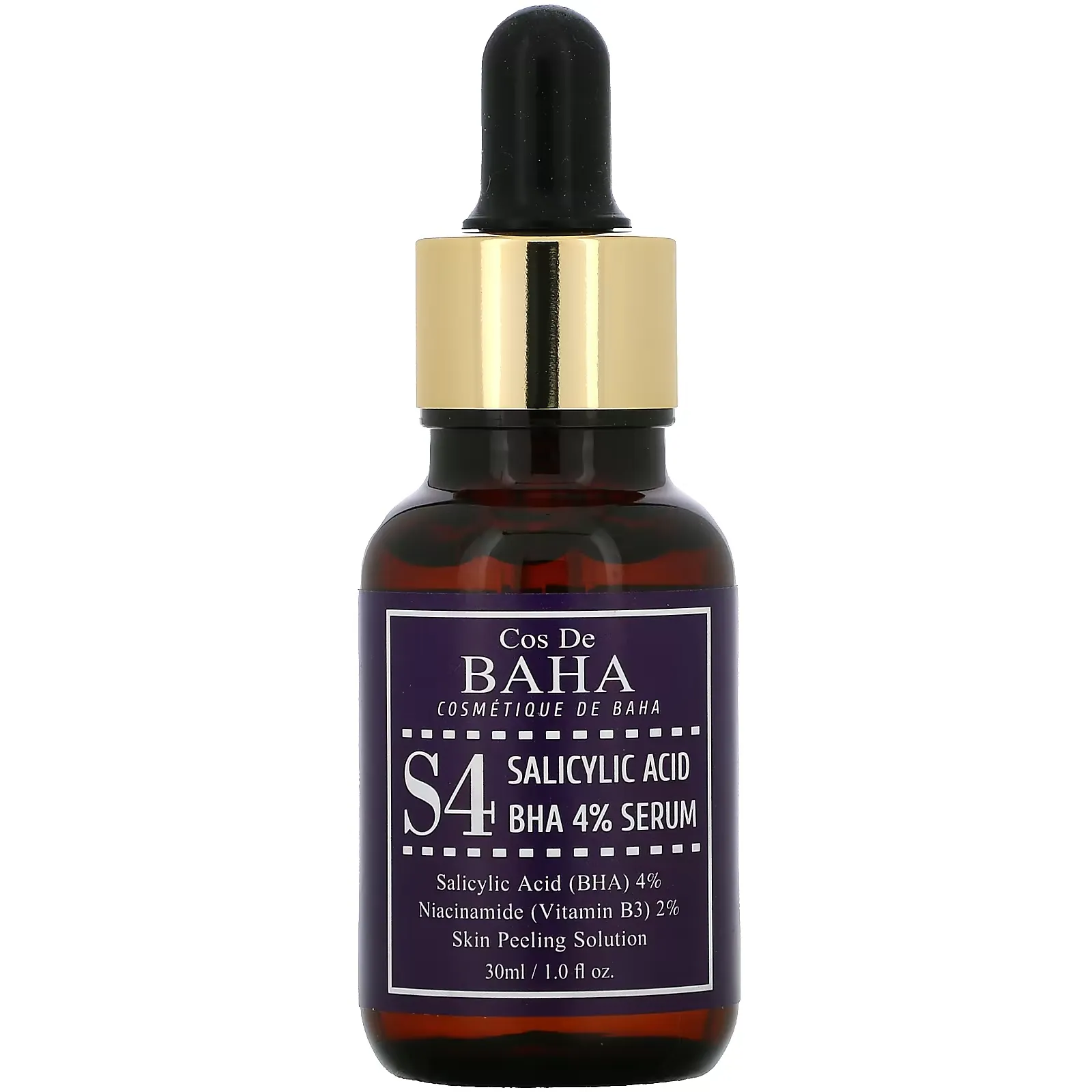 S4, Salicylic Acid BHA 4% Serum, 1 fl oz (30 ml)