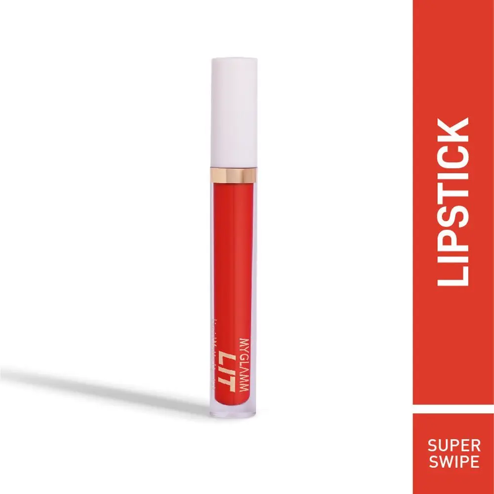 MyGlamm LIT Liquid Matte Lipstick-Super Swipe-3ml