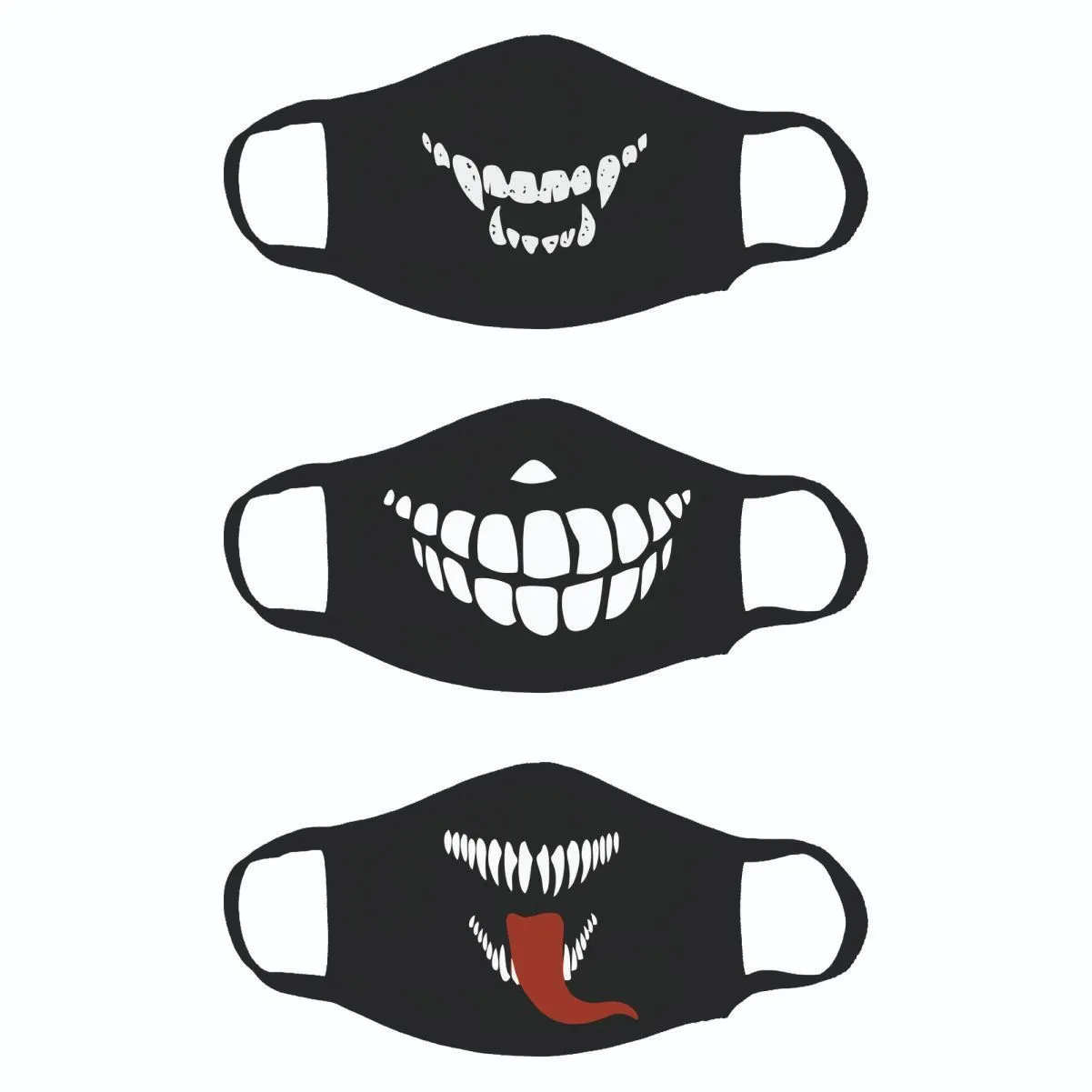 Crazy Corner Printed Three Layered Resuable Masks - Pack of 3 (PMC-4321)