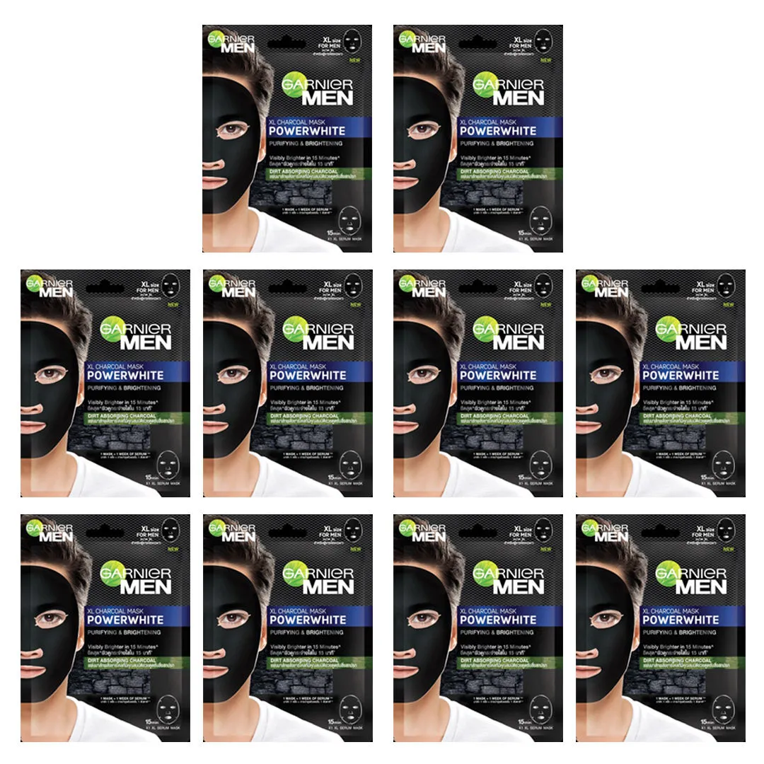 Garnier Men Powerwhite Xl Charcoal Mask