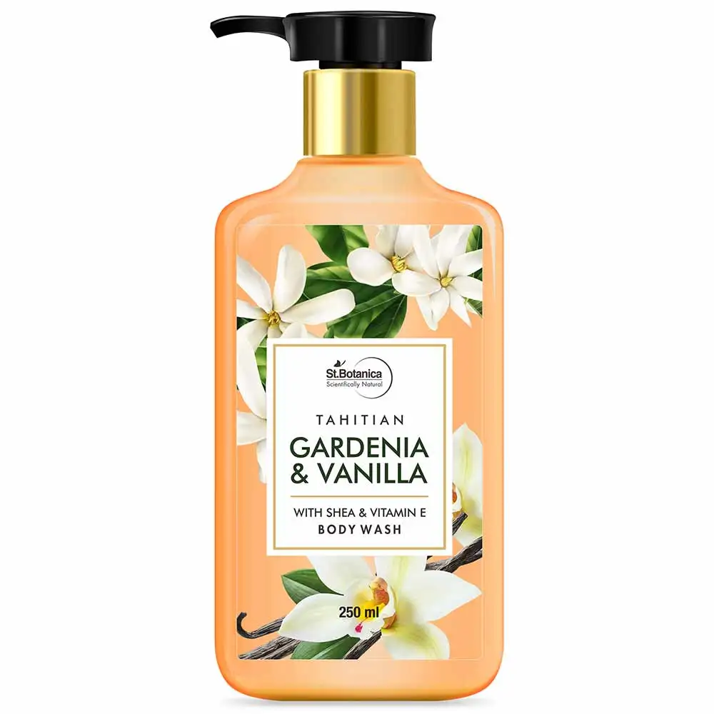 St.Botanica Tahitian Gardenia & Vanilla Body Wash,  250 ml  for All Skin Type