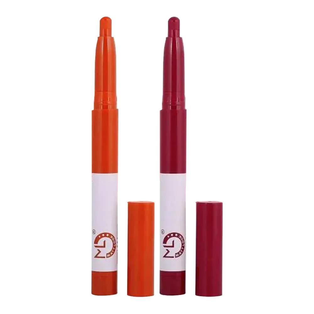 Matt look Stain Lip Crayon Matte Non-Transfer Lipstick Combo - 8