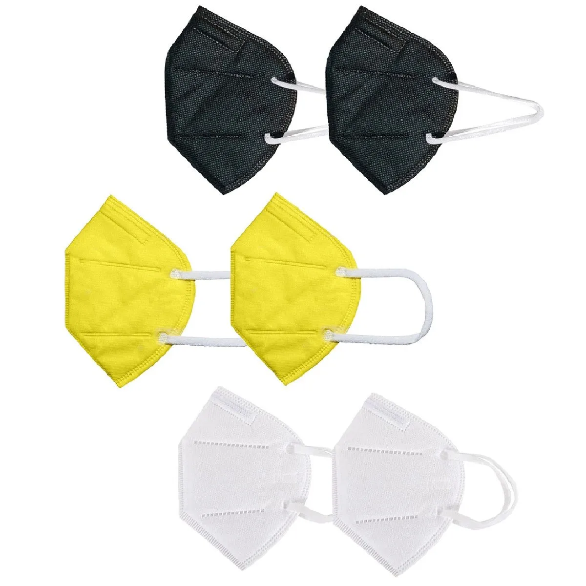 Fabula Pack of 6 Kn95/N95 Anti-Pollution Reusable 5-Layer Mask