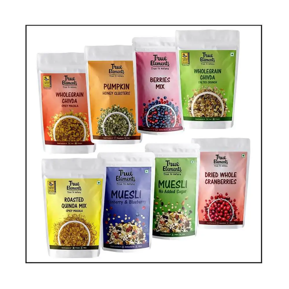 True Elements Tasty Crunchy Snacks Combo,  Mix Flavour  0.450 kg