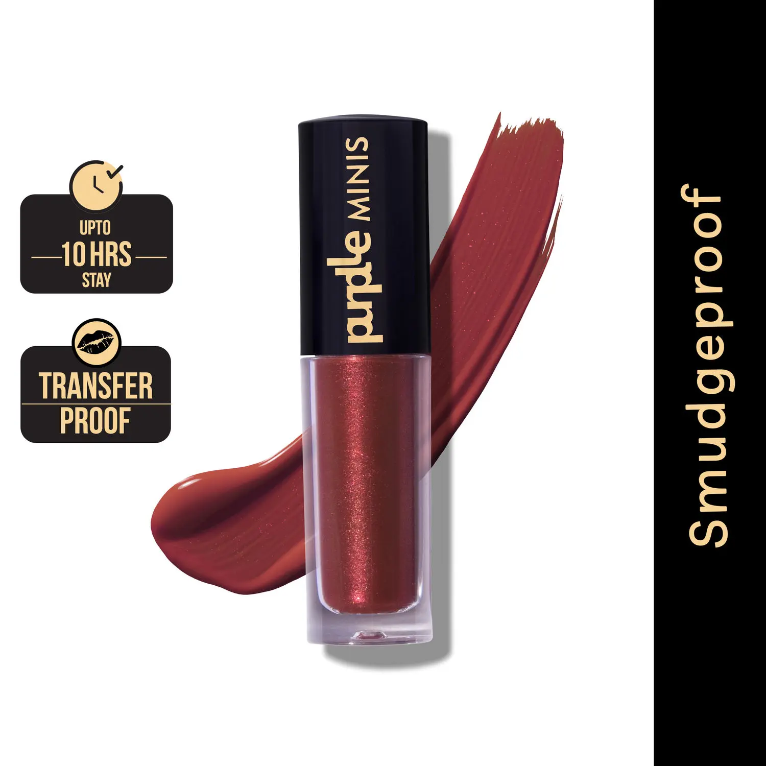 Purplle Ultra HD Matte Mini Liquid Lipstick, Brown - My First Trek 25 | Highly Pigmented | Non-drying | Long Lasting | Easy Application | Water Resistant | Transferproof | Smudgeproof (1.6 ml)