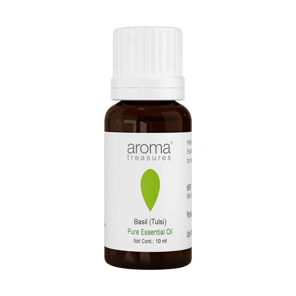 Aroma Treasures Basil (Tulsi) Pure Essential Oil