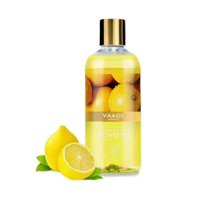 Vaadi Herbals Refreshing Lemon & Basil Shower Gel (300 ml)