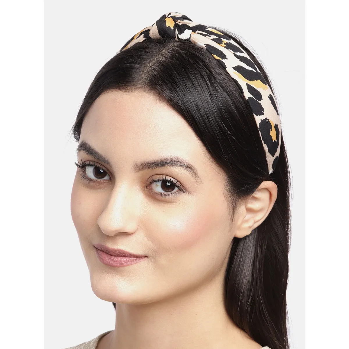 Blueberry Multi Animal Printed Knot Hairband