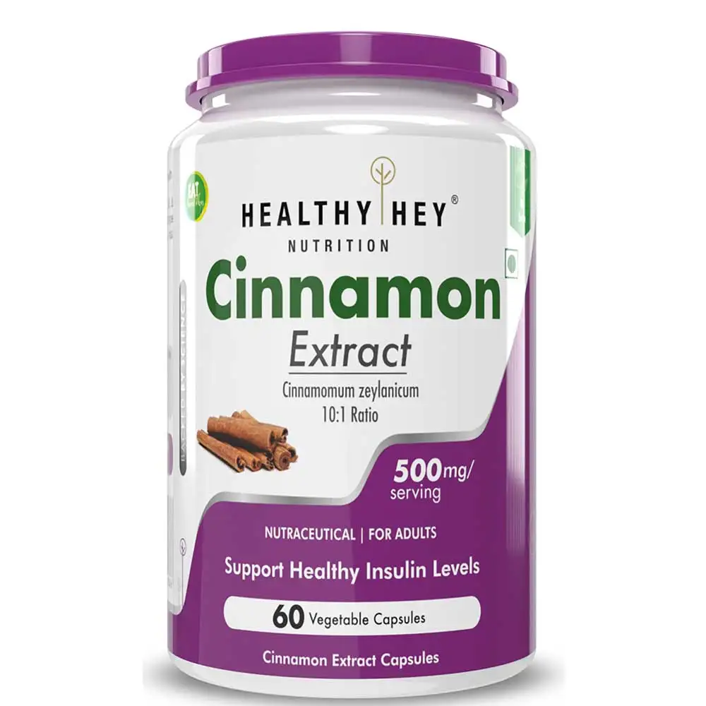 HealthyHey Nutrition Cinnamon Extract,  60 capsules