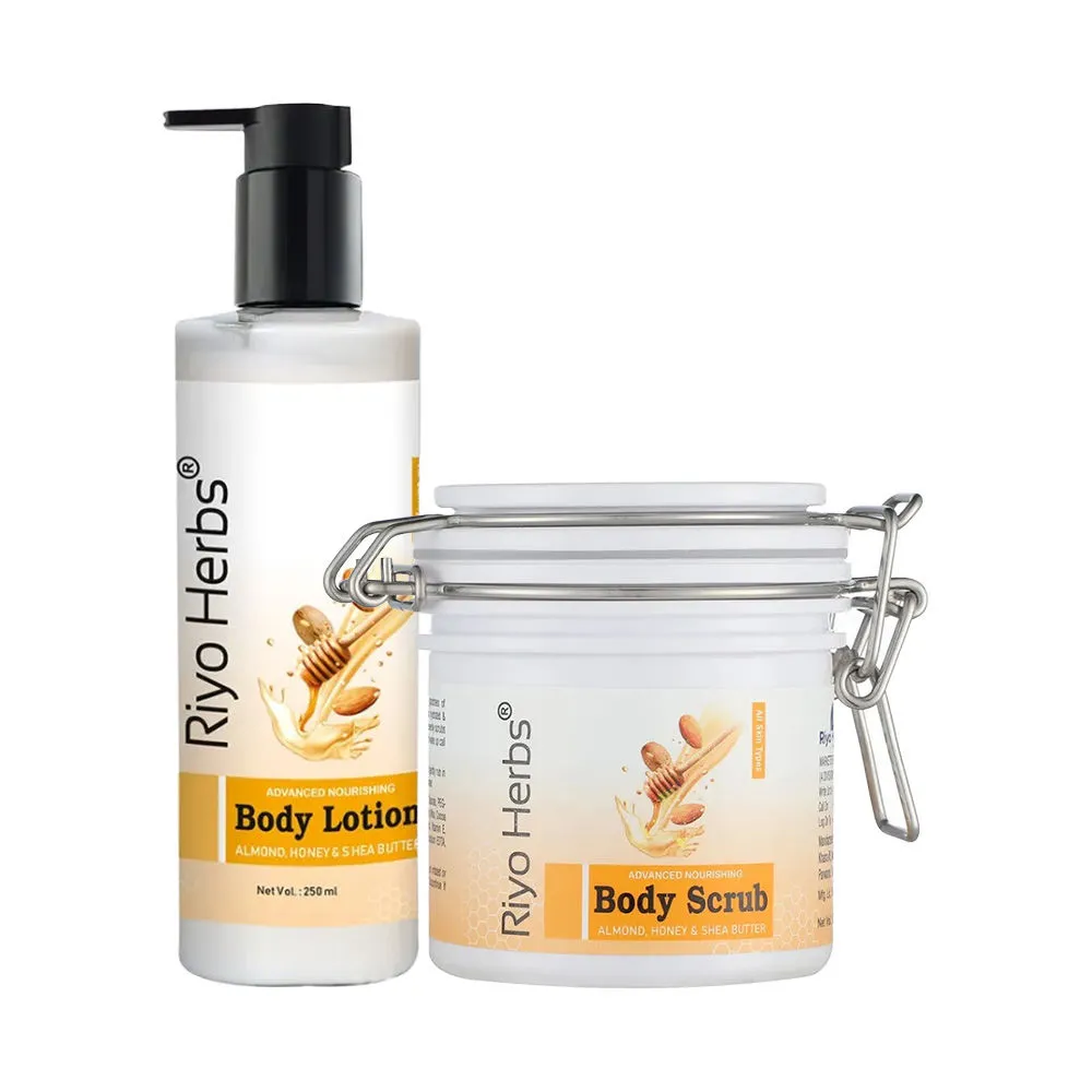 Riyo Herbs Body Care Combo with Body Scrub and Lotion