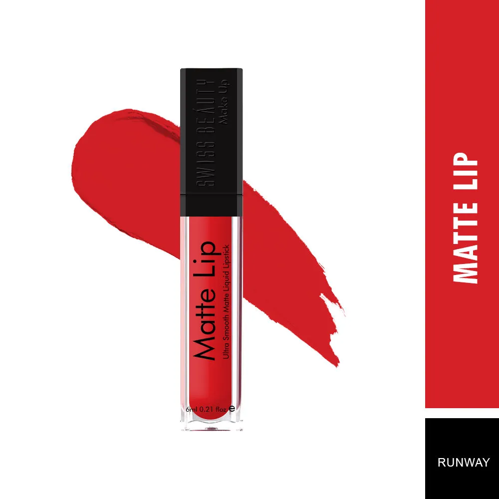 Swiss Beauty Matte Lip Ultra Smooth Matte Liquid Lipstick - 35 Runway