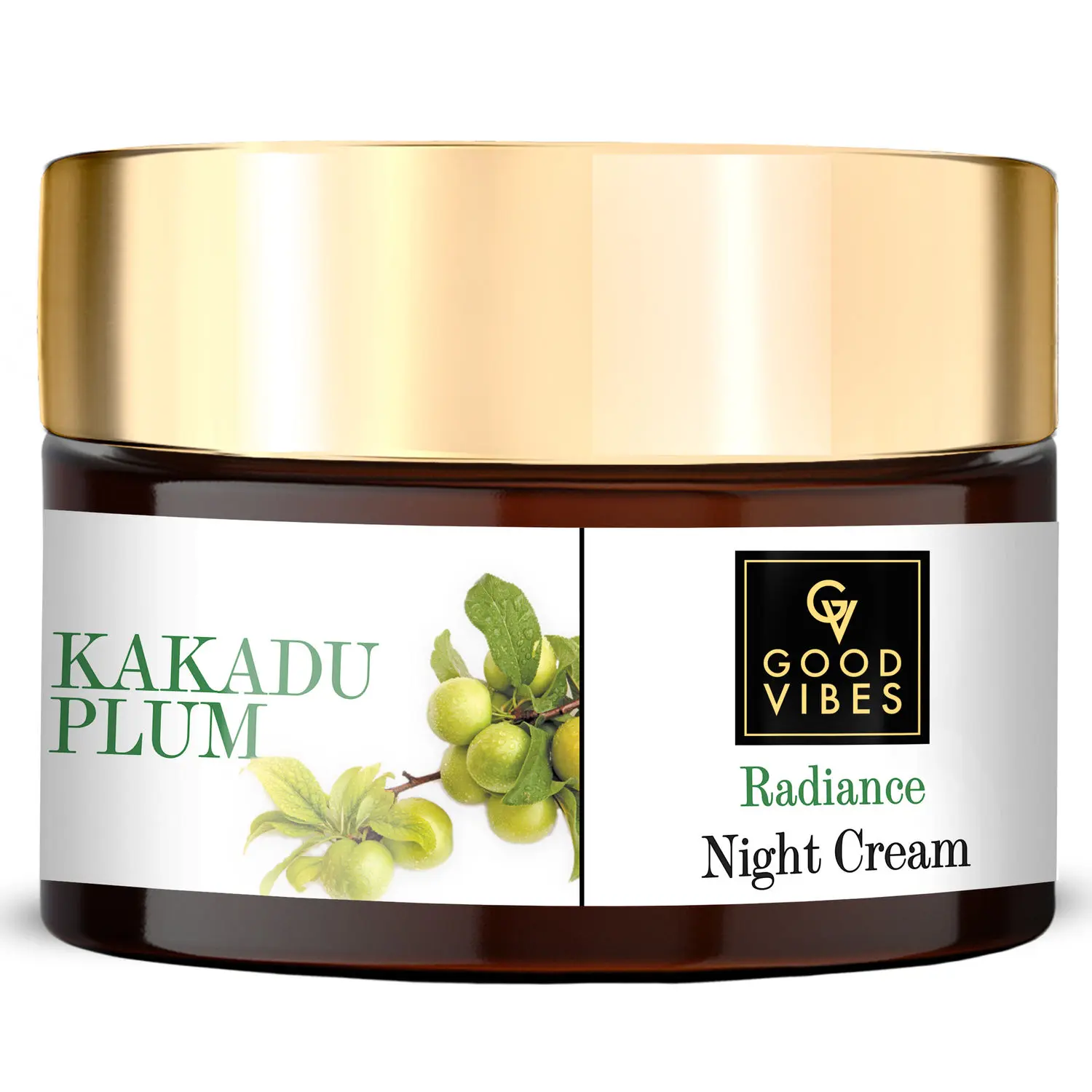 Good Vibes Kakadu Plum Radiance Night Cream | Skin Lightening, Glowing | No Parabens, No Sulphates, No Mineral Oil | No Animal Testing (50 g)