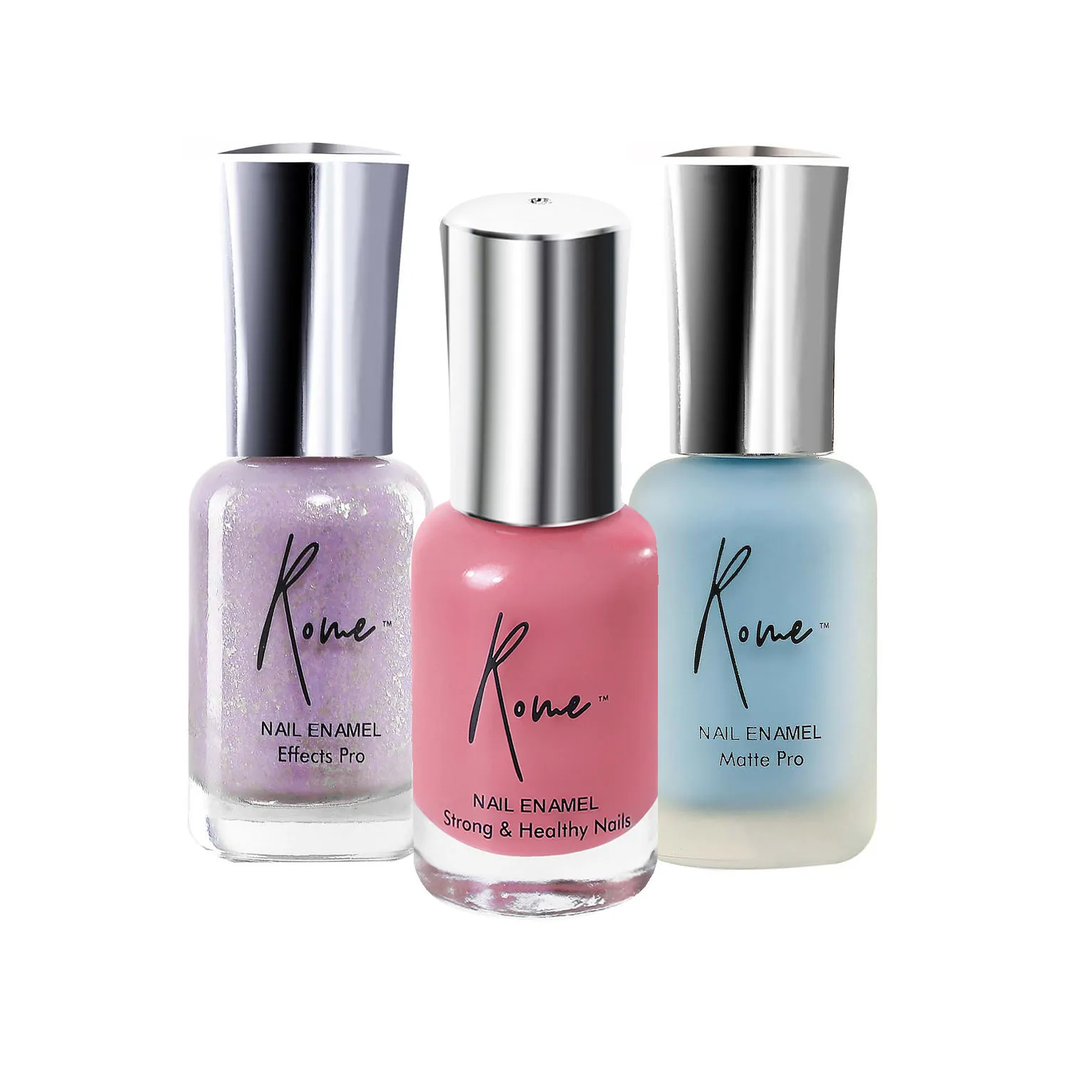 Rome Nail Enamel Set Of 3 (Copper Rust+ Ultra Violet+ Mint Blue)