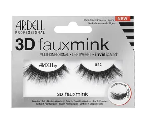 Ardell 3D Faux Mink Eyelash 852 Black - 67448