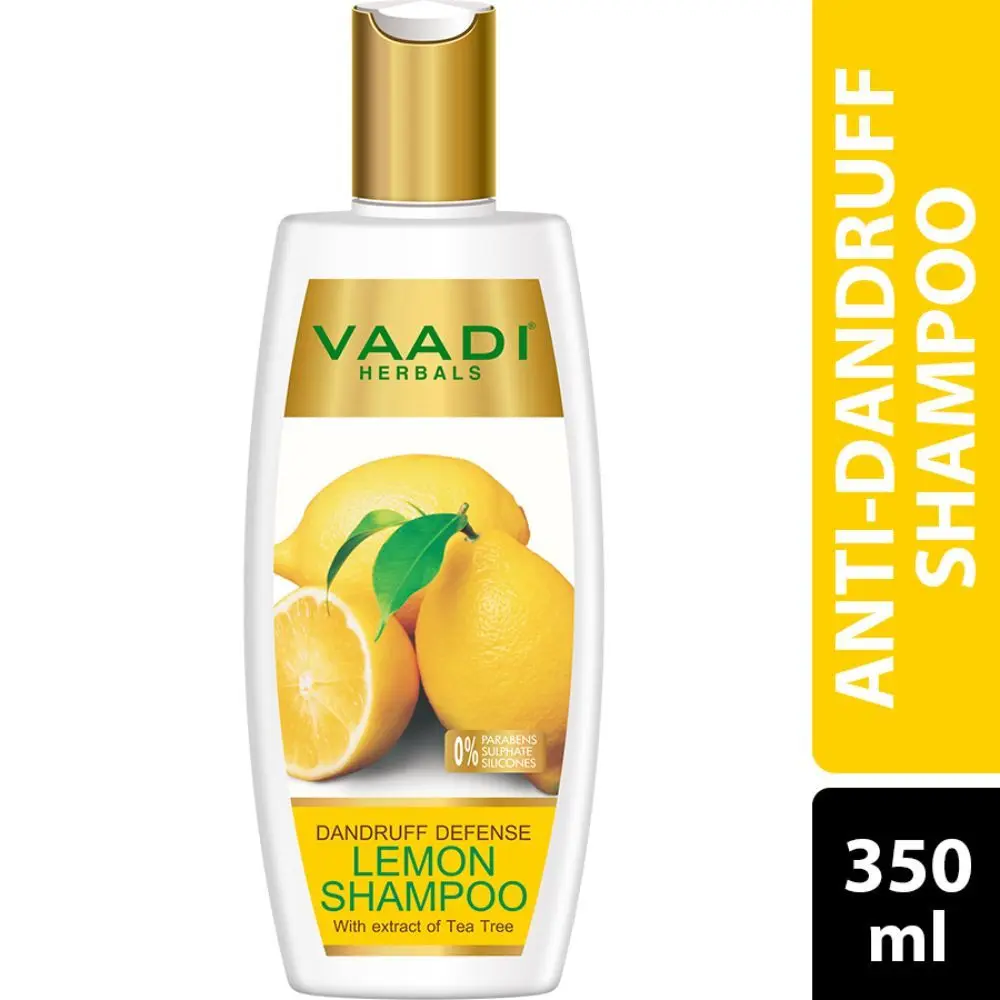 Vaadi Herbals Dandruff Defense Lemon Shampoo with Tea Tree Extract (350 ml)