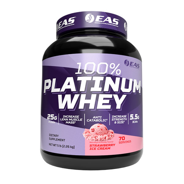 EAS Platinum Whey - Strawberry Ice Cream - 5LB