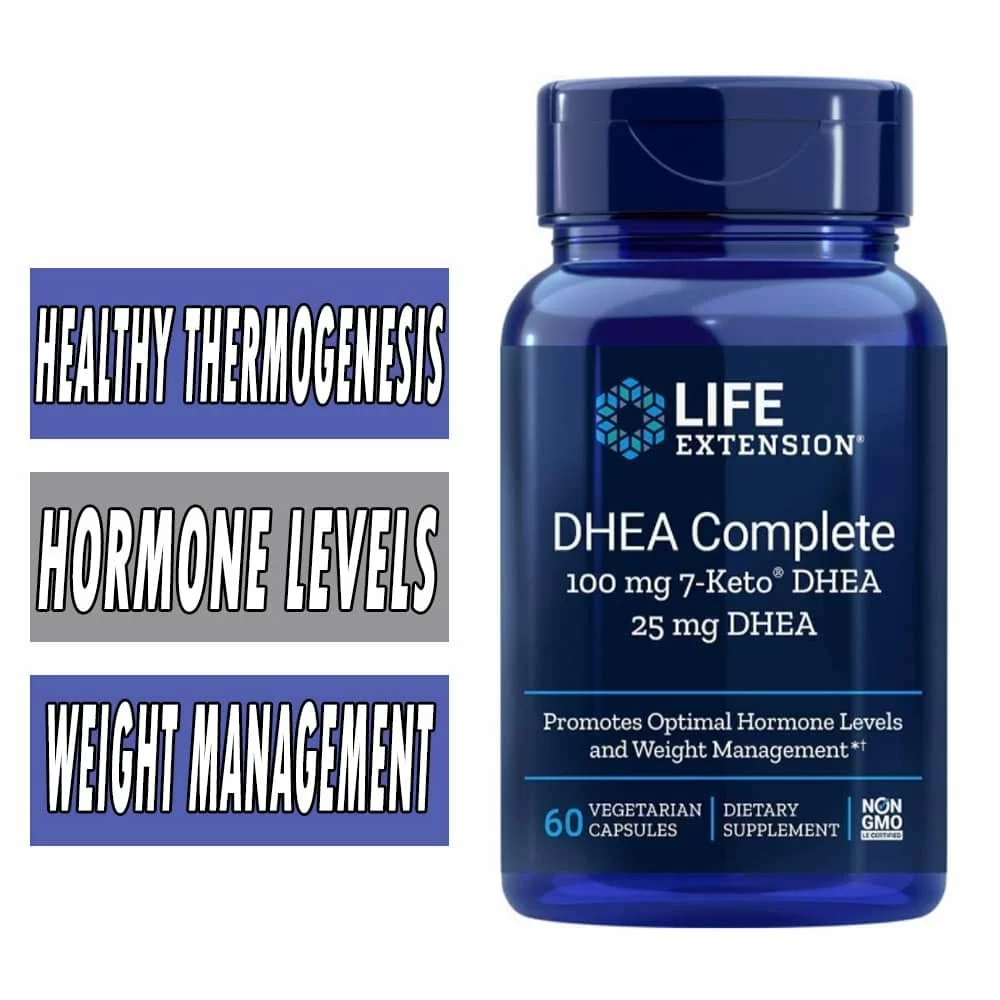 Life Extension DHEA Complete - 60 VCaps - Optimal Hormone Levels