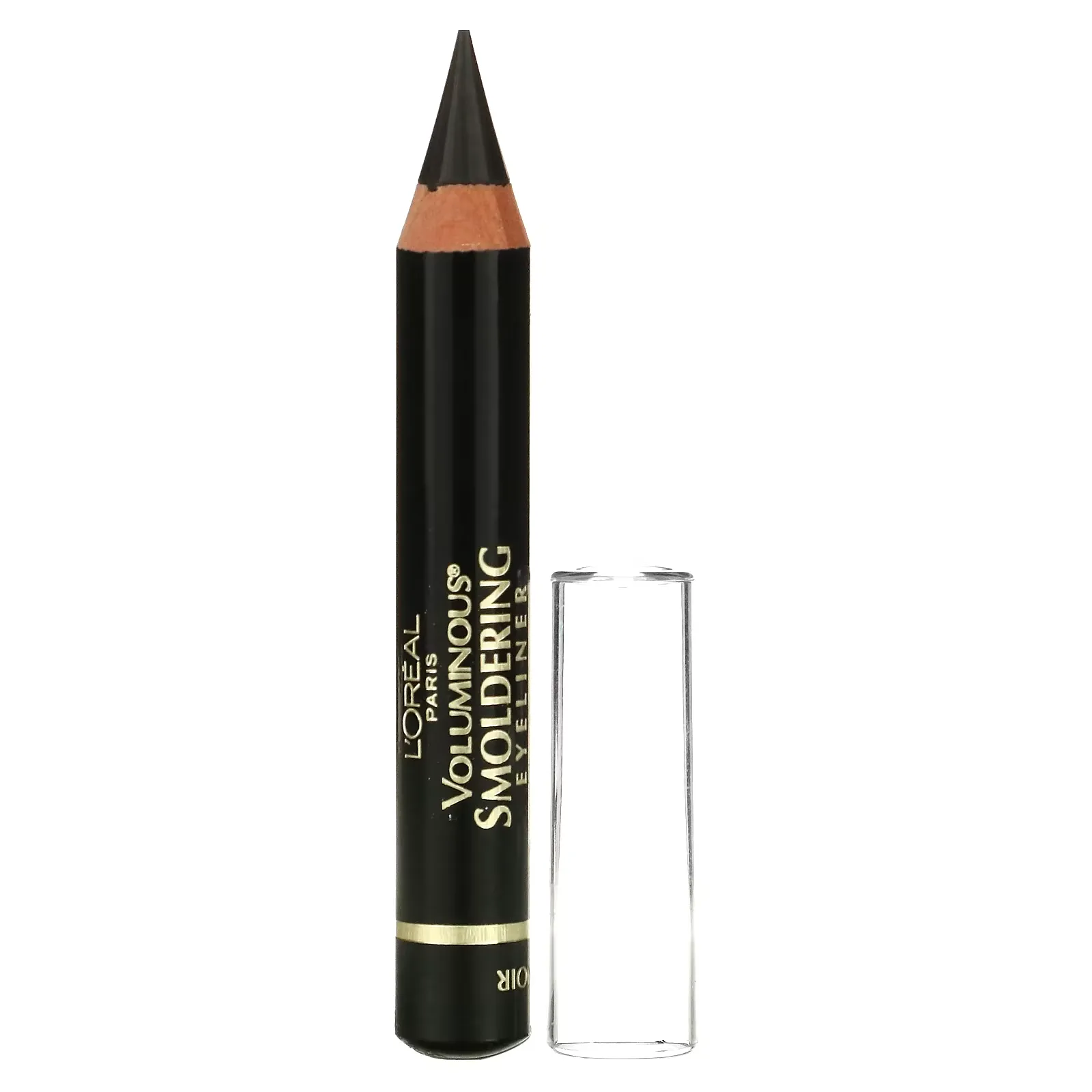 Voluminous Smoldering, Wood Pencil Eyeliner, 645 Black, 0.087 oz (2.48 g)