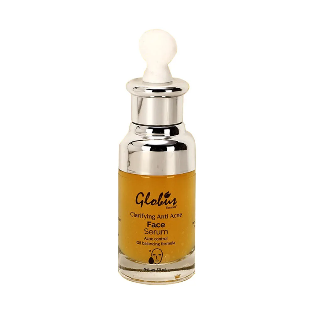 Globus Naturals Clarifying Anti Acne Face Serum for Acne Control & Oil Balancing Formula